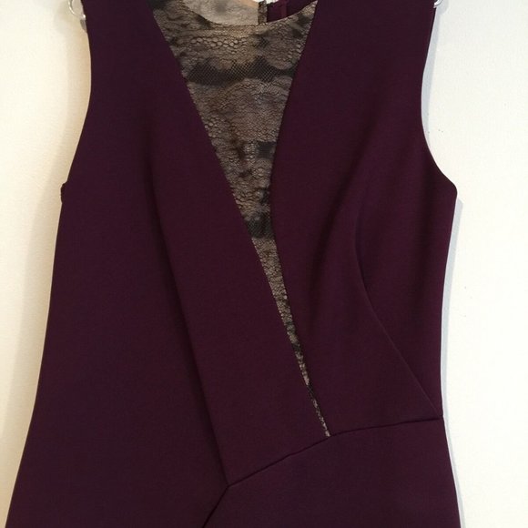 J. MENDEL** Burgundy Cocktail Dress $2895*US 2 - Picture 3 of 8